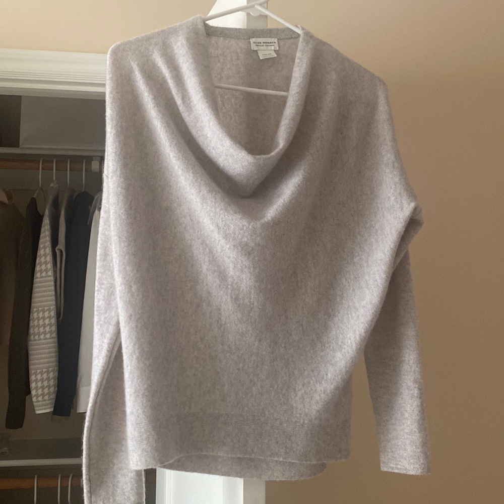 Club Monaco Gray Cowl Neck Sweater